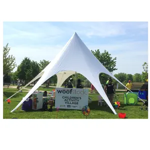 Oxford cloth white star shade trade show advertising tents for sale