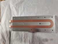Conception personnalisée de plaques de refroidissement liquide, plaques froides en aluminium avec tubes en cuivre et plaques refroidies à l'eau