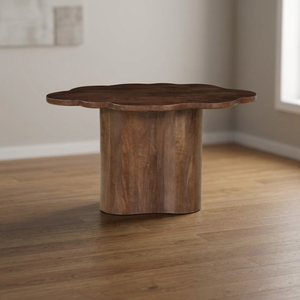 Mesa de Centro Moderna de Madera Oscura, Mesa Auxiliar Portátil, Construcción de Madera Sólida, Duradera, Fácil de Limpiar, Ecológica, para Sala de Estar - Product Image 1