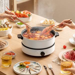 Sartén Eléctrica Midea de 4L con Revestimiento Antiadherente, Redonda, Blanca, de Una Sola Capa, para Uso Doméstico - Product Image 5