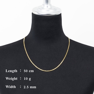 Merveilleuse qualité K18 6DCW 50cm10g vêtements de tous les jours diamant coupe conception chaînes fines colliers - Product Image 6