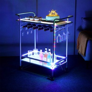 Lichte Luxe Moderne Nordic Hotel Kar Lichtgevende Cake Thee <span class=keywords><strong>Trolley</strong></span> Voor Ktv Bar Drankjes Levering Voor Keuken Huis Magazijn Ziekenhuis
