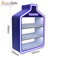 Présentoir à cigarettes de table d'affichage de magasin de fumée personnalisé d'usine chinoise avec lumière led présentoir en acrylique