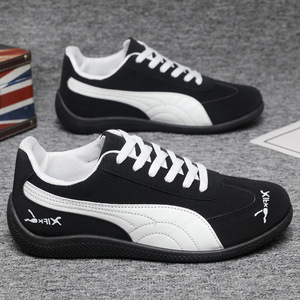 Chaussures pour hommes, surface en cuir, confortables et polyvalentes, nouvelles chaussures rétro, chaussures de sport et de loisirs, chaussures de skate, chaussures pour hommes - Product Image 3