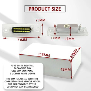 OTnhaee nuovo aggiornamento luce targa LED per VW GOLF 5 Passat Jetta <span class=keywords><strong>Touran</strong></span> per Skoda Superb - Product Image 3