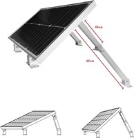 Support en aluminium pour panneaux solaires photovoltaïques, système d'installation réglable à pieds groupés en aluminium