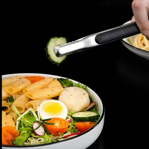 Colorful Korean BBQ <b>Tongs</b> - Long Stainless Steel <b>Serving</b> <b>Tongs</b> for Buffet & Salad - Product Image 4