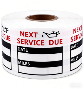 Adesivi promemoria <span class=keywords><strong>per</strong></span> il cambio dell'olio, etichette <span class=keywords><strong>per</strong></span> la data di prossima revisione auto, adesivi <span class=keywords><strong>per</strong></span> il monitoraggio di data e chilometraggio <span class=keywords><strong>per</strong></span> officine auto - Product Image 1