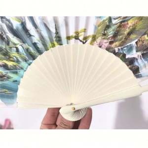 Éventail pliant léger en bois de bambou imprimé sur mesure, peint à la main, style art populaire du Nouvel An chinois, pour mariage, fête, rave - Product Image 4