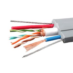 Câble aérien extérieur avec messager en acier et câble d'alimentation FTP Cat5e pour applications réseau - Product Image 4