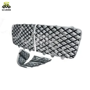 Muliner Style For Bentley Continental GT GTC Left Right Grill 3SD853679A Chrome Front Hood Mesh Grille Upgrade Bodywork