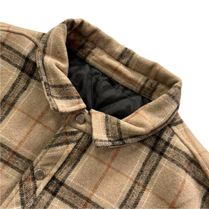 Người Đàn Ông Của Lần Lượt Xuống Cổ Áo Mùa Đông Phía Trước Logo Thoáng Khí & Windproof Sherpa Lót Nặng Flannel Áo Sơ Mi Áo Khoác - Product Image 3