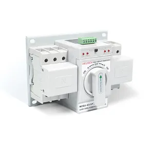3 Positions 63A Electronic Dual Power AC DC Automatic Transfer Switch Home Factory Power Transfer Switching Equipment