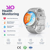 Montre connectée AMOLED 1,43 pouces 466x466 étanche avec suivi de la pression artérielle, de la fréquence cardiaque, du sommeil, des messages push et du suivi d'activité