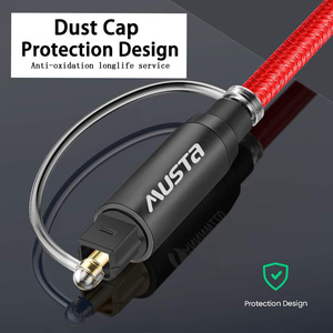 <span class=keywords><strong>สาย</strong></span>เคเบิล Toslink ชุบทอง<span class=keywords><strong>สาย</strong></span>สัญญาณแสงโลหะผสมสังกะสีไฟเบอร์ออปติกชายกับชาย Toslink - Product Image 5