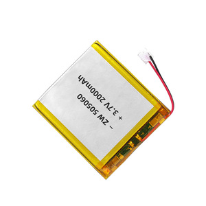 ZW 505060 Polymer Lithium Battery 2000mAh 3.7V With Wires For Makeup Mirror <b>Light</b> Humidifier Selfie Device - Product Image 3