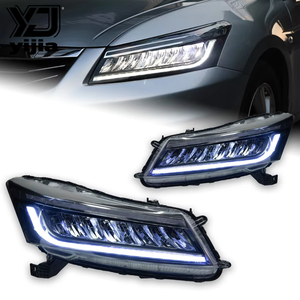 ชุดไฟหน้า LED 12V 30W สำหรับรถยนต์ Honda <span class=keywords><strong>Accord</strong></span> <span class=keywords><strong>G8</strong></span> รุ่นที่ 8 ปี 08-12 แบบดัดแปลงพร้อมไฟเลี้ยวทรงปีก อัพเกรด - Product Image 1
