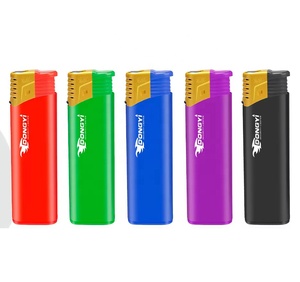 Encendedor de bolsillo electrónico de plástico a prueba de viento de suministro directo de fábrica para acampar - Product Image 1