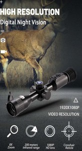 Mira de Visión Nocturna NV003 2-8X 850nm IR, Cámara Táctica Digital HD, Aleación de Aluminio, 7 Retículas, Telescopio <span class=keywords><strong>Monocular</strong></span> de Visión Nocturna - Product Image 2