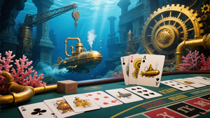Cartes à jouer Mysterious Magical Steampunk Style Retro Full Adventure Thème Océan pour Jeu de Cartes Papier Guide <span class=keywords><strong>Carte</strong></span> Personnalisée - Product Image 5