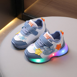 Chaussures Décontractées Lumineuses à LED pour Bébé, Motif Dessin Animé, en Caoutchouc, Collection Printemps-Automne, Vente en Gros pour Enfants - Product Image 4