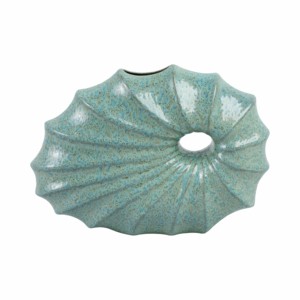 Vaso in ceramica con design a spirale, ispirato al mare, per decorare il soggiorno e l'arredamento della casa - Product Image 4