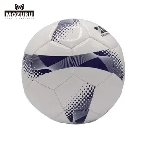 Mozuru Großhandel maßge schneiderte Logo offizielle Größe 5 4 3 2 pu PVC TPU laminiert genäht Fußball Fußball Trainings ball