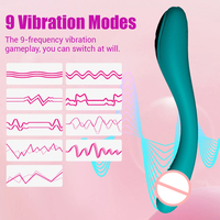 Vibromasseur sans fil japonais pour femmes, baguette de massage clitoridienne, vibromasseur électrique bleu pour point G, jouet sexuel féminin