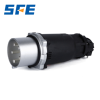 Prise industrielle haute intensité SFE série SF IP67, norme IEC 380-415V, triphasée 6H, 4/5 broches, sortie 3P+N+E, 200A-630A