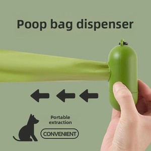 Sacs à crottes de chien biodégradables en plastique vert, entièrement dégradables, en rouleau, pour chiens, épaissis, parfum originaux FANMATE - Product Image 2