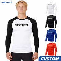 Maillot de compression personnalisé pour homme, à séchage rapide, pour la musculation, l'entraînement, le surf et la natation