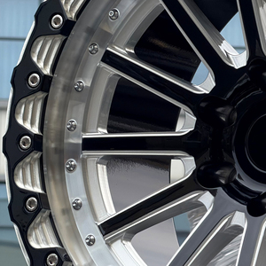 Jantes de course en alliage d'aluminium forgé Beadlock 15-20 pouces 15x10 5x120 5x114.3 <span class=keywords><strong>4x4</strong></span> pour <span class=keywords><strong>Tesla</strong></span> Model X Mazda GT-R 370Z - Product Image 4