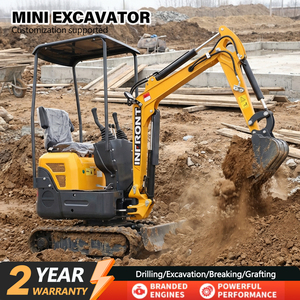Miễn phí vận chuyển Máy đào mini thủy lực nhỏ nhất giá rẻ nhất dùng cho công việc nông trại Máy đào mini 2.0 tấn - Product Image 4