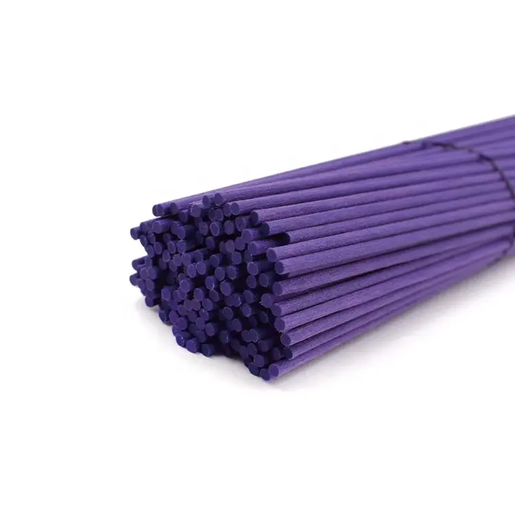 custom color Violets Fiber Sticks reed diffuser rattan Sticks for Aroma Fragrance Essential Oils