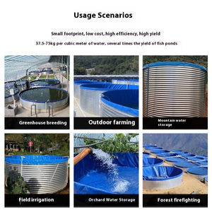 大型養殖タンク10t工業用グレードPVC魚池ライナーターポリン魚池タンク商業農業用 - Product Image 4