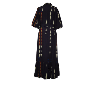 Falda de camisa informal de satén Aut elegante para mujer Patrón de cuadros Europeo Americano Maxi Frente natural para oficina Teñido liso para otoño - Product Image 2