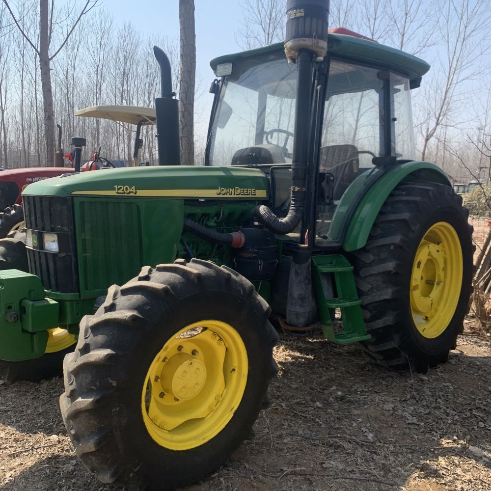 used second hand new wheel tractor 4X4wd john deere 120hp with farming equipment agricultural machinery mini compact loader