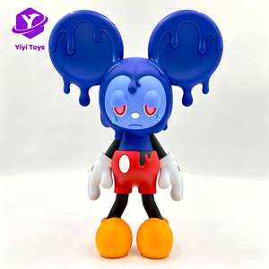 Hot Sale Custom Blue Fluid <strong>Sad</strong> Matte 1 6 Scale Resin Toy Figure for Designer Collection Art Toy Home Decor Gift - Product Image 1