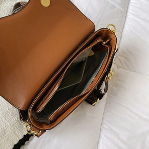 Ly High End Designer Logo Decor Crescent Pu Women Saddle Crossbody Shoulder <b>Bag</b> - Product Image 1