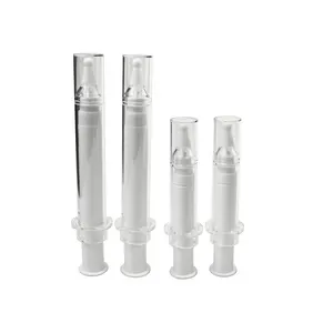 10ML 빈 플라스틱 화장품 아이 세럼 포장 진공 에어리스 주사기 병 젤 주사기 세럼 로션 용