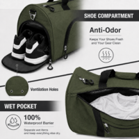Sac de sport de voyage imperméable grande capacité avec séparation sec/humide pour tapis de yoga, pilates, fitness, entraînement, activités de plein air et week-end