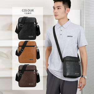 Apjingpin Sac messager pour homme en cuir PU, grande capacité, sac à bandoulière durable pour un usage quotidien - Product Image 5