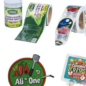 Tùy chỉnh in nhãn thực phẩm không thấm nước hòa tan tự dính dán để sử dụng trong mứt Jar bao bì bánh dầu dừa - Product Image 6