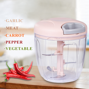 Lovfe đa chức năng 500/900ml Mini kéo chuỗi xử lý thực phẩm bpa-miễn phí Rau Chopper Hướng dẫn sử dụng thực phẩm Chopper cho bữa ăn chuẩn bị - Product Image 4