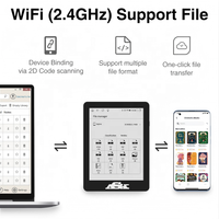 Pembaca E-Book 6 inci BLE Wifi Format Pdf Layar Sentuh E-Ink E-Paper Ereader Ebook