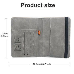 RFID Ngăn Chặn Da Thẻ Trường Hợp Tài Liệu Tổ Chức Ban Nhạc Đàn Hồi Du Lịch Ví Hộ Chiếu Bìa Thanh Lịch Chủ Thẻ Ví Du Lịch - Product Image 2