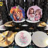 Wholesale Double row Wooden Black 8 Inch Musical Instrument Noise Maker Percussion Education Handheld Tambourine Price