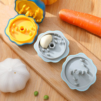 Autonomie Merk P.S. Handmatige roterende knoflookpers, -knijper en -hakselaar voor huishoudelijk gebruik, geschikt voor chili, gember en knoflook.