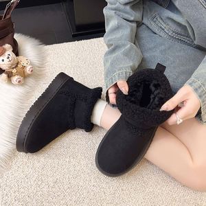 Nouvelles bottes de neige pour femme Hiver 2026 avec doublure polaire épaisse, antidérapantes et fourrure chaude intégrée, en coton moelleux - Product Image 1