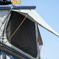 Huntoo Off-Road Slide 8ft sur remorque RV 4x4, tente mini pop-up en PVC personnalisée en aluminium pour caravane, camion, ou topper de camping-car tout-terrain